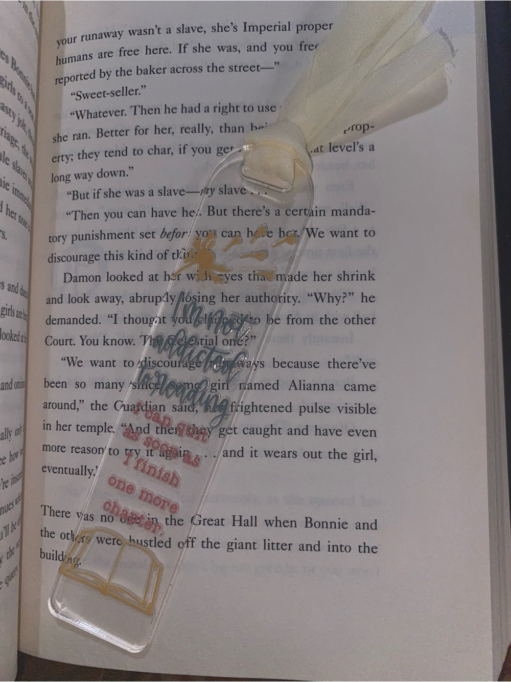 📚2/$10📚 Handcrafted Bookmark with Chiffon Ribbon